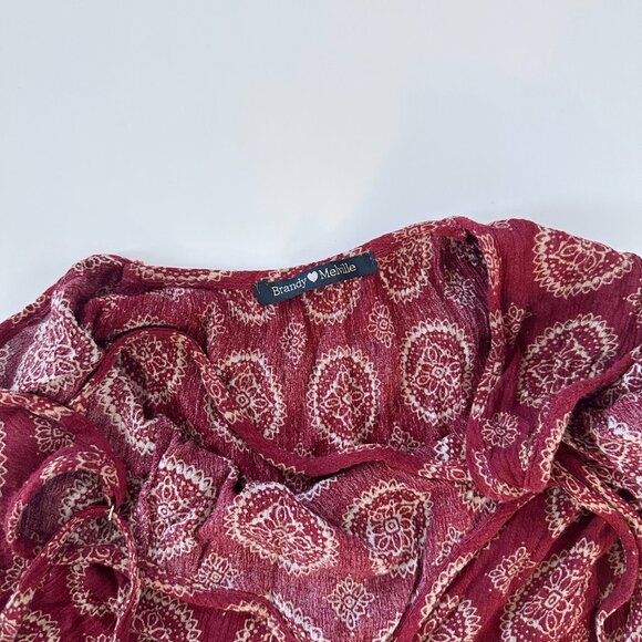 Brandy Melville Red Mini Baby Doll Dress - Picture 3 of 3